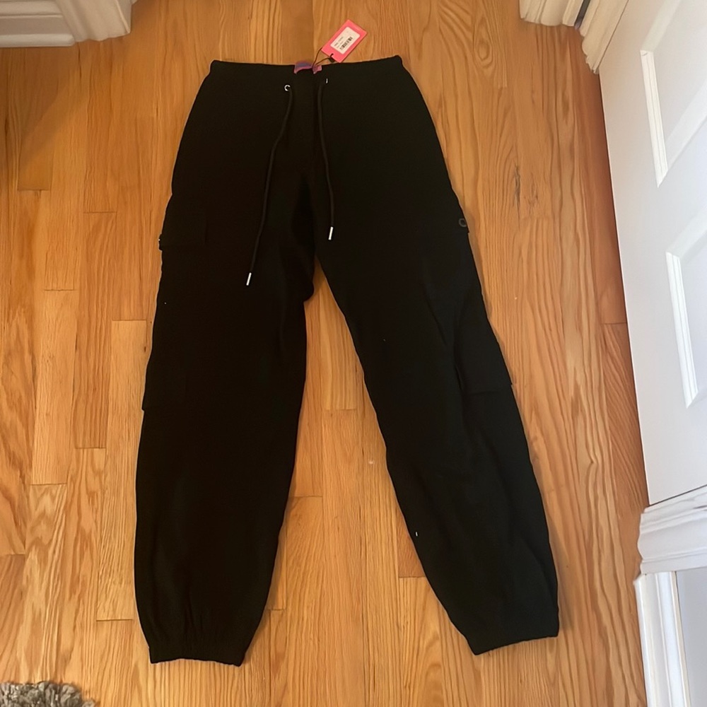 Soft, black cargo pants